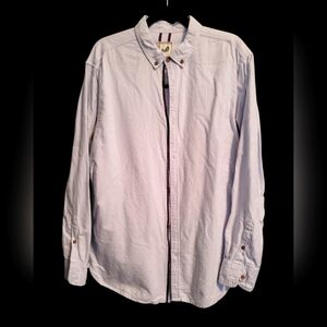 Preppy Blue Eco Friendly Blue Button Up